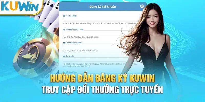 Các bước tạo tài khoản Kuwin thông qua website trên điện thoại